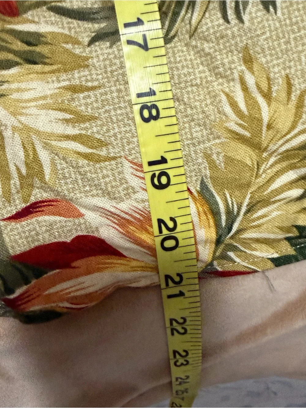 Koret Petites Linen Blend Tropical Floral Button-Front Skirt Set Size 8 Vintage